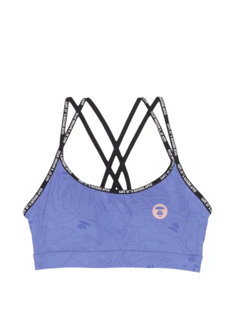 AAPE BY *A BATHING APE® Moonface sports bra Purple AAPUWW4973XAJ