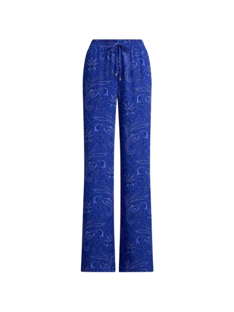 Lauren Ralph Lauren paisley-print drawstring trousers Blue 200P03695001