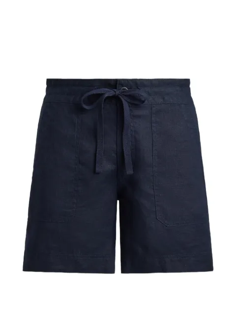 Lauren Ralph Lauren drawstring linen shorts Blue 200P13695002