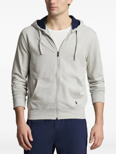 Polo Ralph Lauren zip-up drawstring hoodie Grey 714962527009