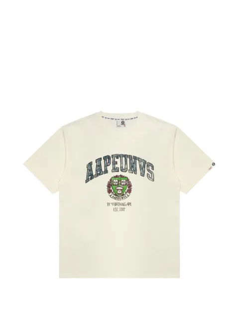 AAPE BY *A BATHING APE® logo-print T-shirt Neutrals AAPTEM1626XXO