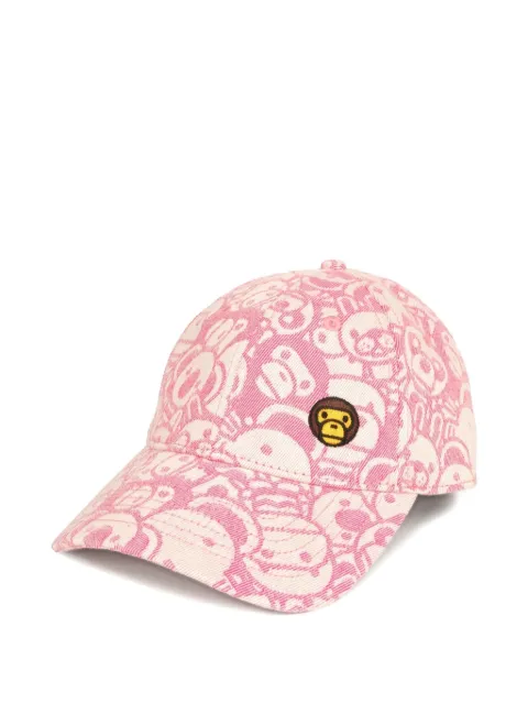 *BABY MILO® STORE BY *A BATHING APE® logo-embroidered cap Pink 0MXCPW4466XAQ