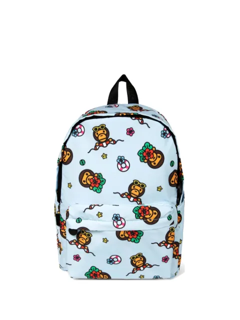 *BABY MILO® STORE BY *A BATHING APE® Baby Milo graphic-print backpack Blue 0MXBGW4274XXQ