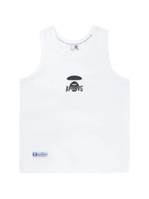 AAPE BY *A BATHING APE® Moonface graphic-print tank top White AAPTKM1353XXK