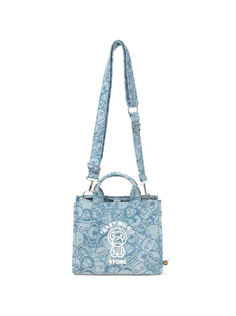 *BABY MILO® STORE BY *A BATHING APE® Baby Milo logo-embroidered cross body bag Blue 0MXBGW4461XXQ