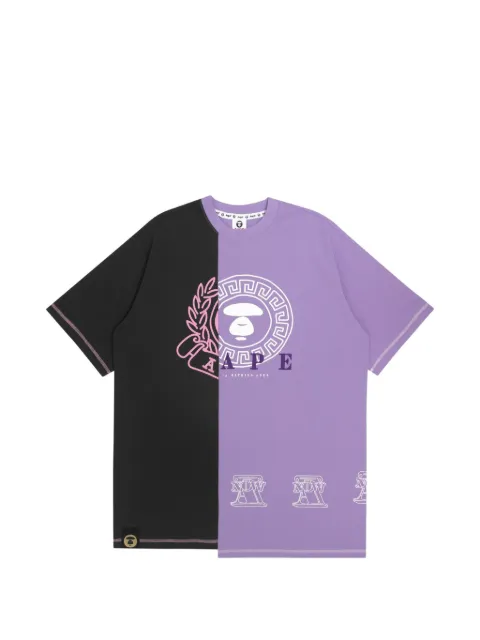 AAPE BY *A BATHING APE® moonface spliced T-shirt Purple AAPDSW8411XXI