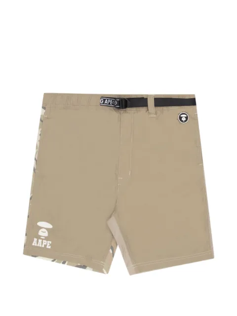 AAPE BY *A BATHING APE® moonface camouflage-print shorts Black AAPSPM6849XAI