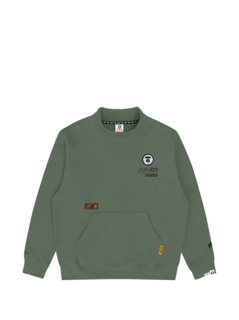 AAPE BY *A BATHING APE® Moonface mock-neck sweatshirt Green AAPSWM3939XXJ