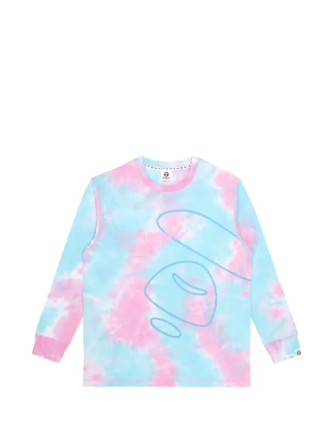 AAPE BY *A BATHING APE® Moonface tie-dye T-shirt Blue AAPLTW1223XXJ