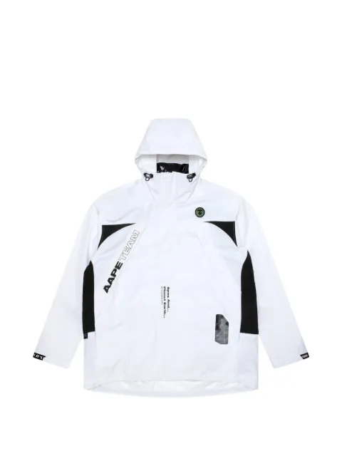 AAPE BY *A BATHING APE® Moonface reversible hooded jacket White AAPJKM7540XXJ