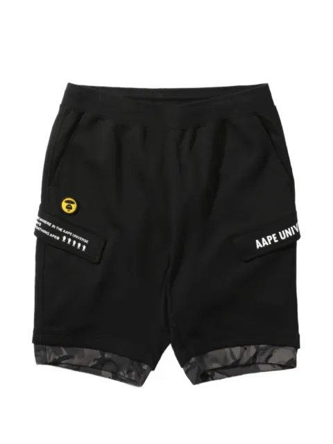 AAPE BY *A BATHING APE® logo-print cargo shorts Black AAPSPM6384XXA