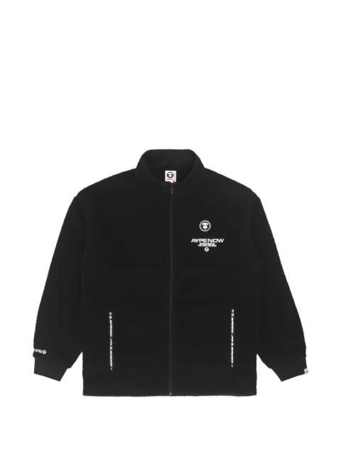 AAPE BY *A BATHING APE® zip-up fleece sweatshirt Black AAPSWM3849XXH