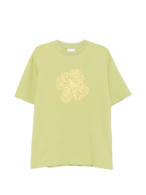 Drôle De Monsieur floral-print T-shirt Green JTS292CO002