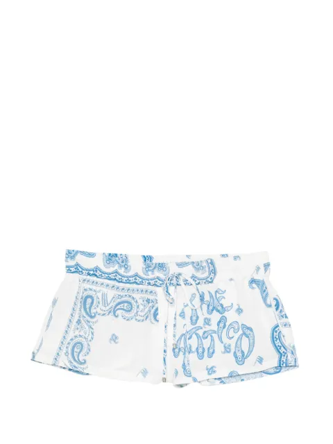 The Attico paisley drawstring shorts White 260WCQ00015VVV109PR