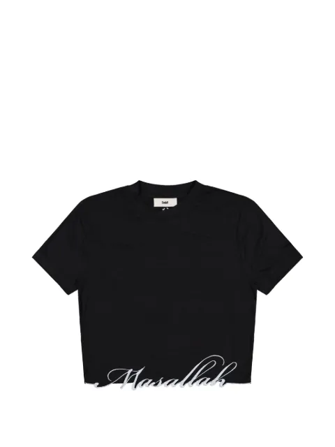 GmbH Masallah embroidered-hem T-shirt Black TEE3MASALLAH
