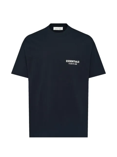 FEAR OF GOD ESSENTIALS Classic logo-print cotton T-shirt Black 125AS264171F