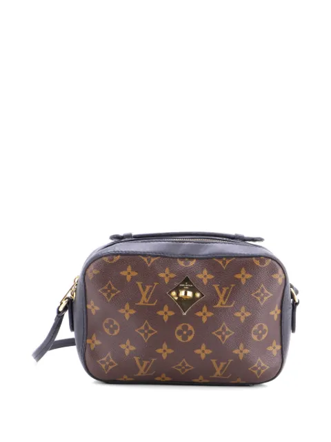 Louis Vuitton Pre-Owned Saintonge Handbag Monogram Canvas with Leather crossbody bag Black WJDDXYMS0OHUQ6F1