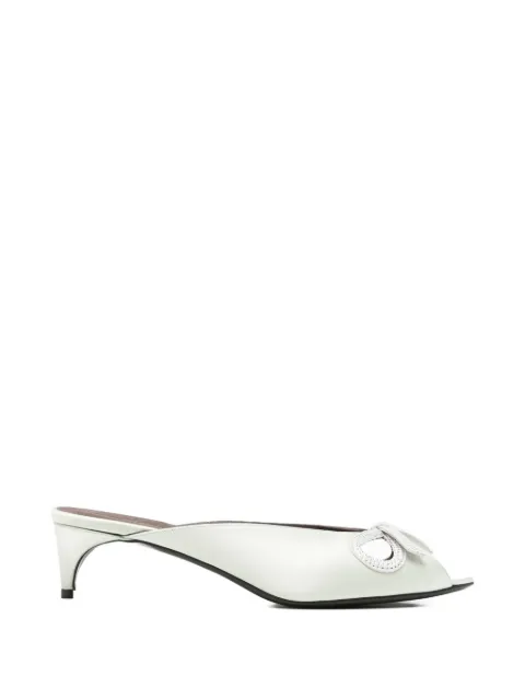 Bernadette Audrey crystal-embellished mules Green HS26SHOEMULEAUD
