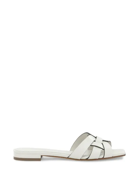 Sergio Levantesi Norma6 Tryde interwoven leather sandals White NORMA6TRYDE
