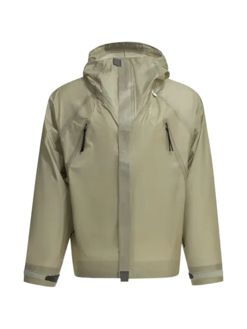Goldwin hooded zip-up coat Neutrals GZ06100K