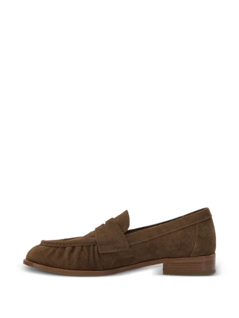 strategia shoes ruched suede loafers Brown A6101VELOURSIGARO