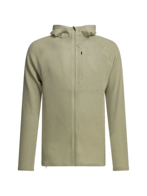 Houdini Sportswear Pace Flow Houdi waffle-knit zip-up hoodie Neutrals 830011H28