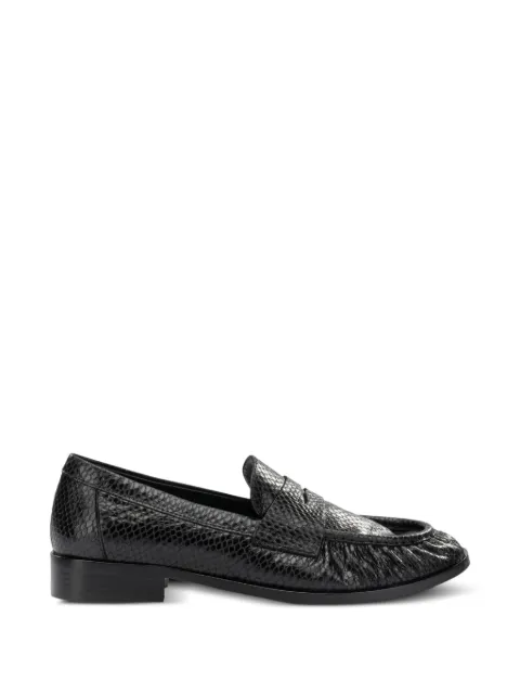 strategia shoes snakeskin-effect loafers Black A6101TIBETNERO