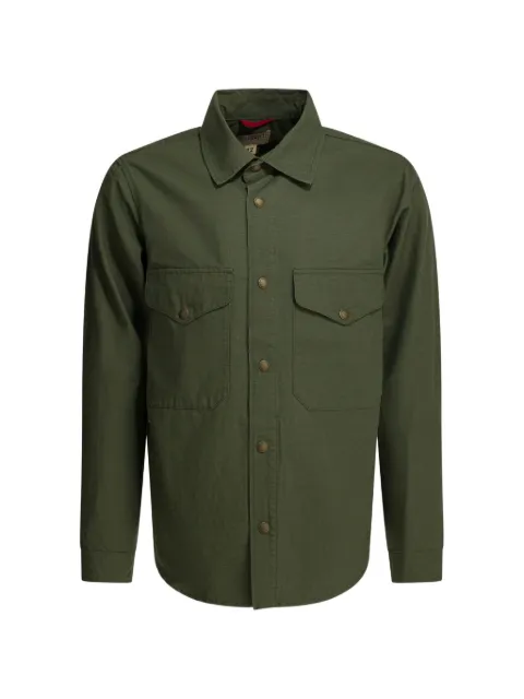 Ceccarelli Country ripstop-texture flap-pocket shirt Green 6035DROLIVE