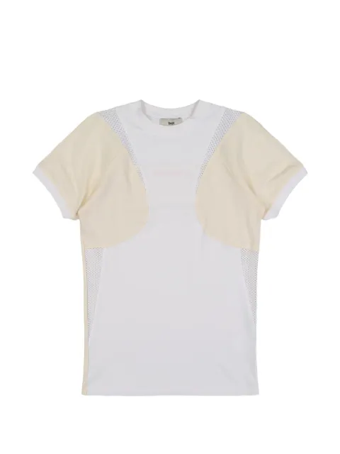 GmbH patchwork mesh-insert T-shirt Neutrals ROBIN