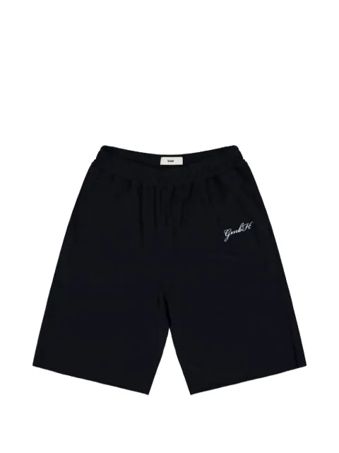 GmbH logo-embroidered bermuda shorts Black BASKETSHORTS