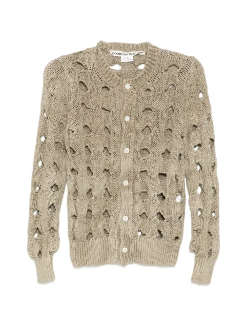 Comme Des Garçons cut-out cardigan Neutrals GQN005051S26
