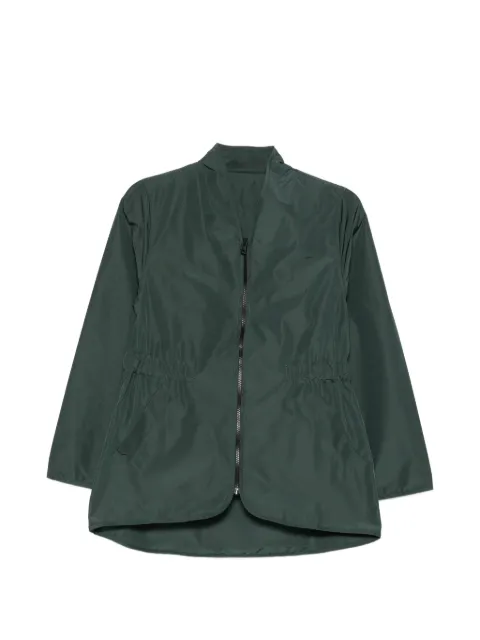 cape concept logo-patch jacket Green MEDEA