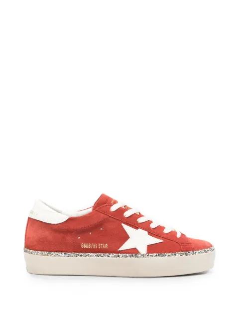 Golden Goose Hi Star glitter-trim sneakers Red GWF00118F008682