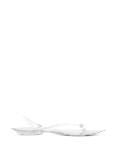 Alaïa knot-detail slingback sandals White AA3S1005I037010