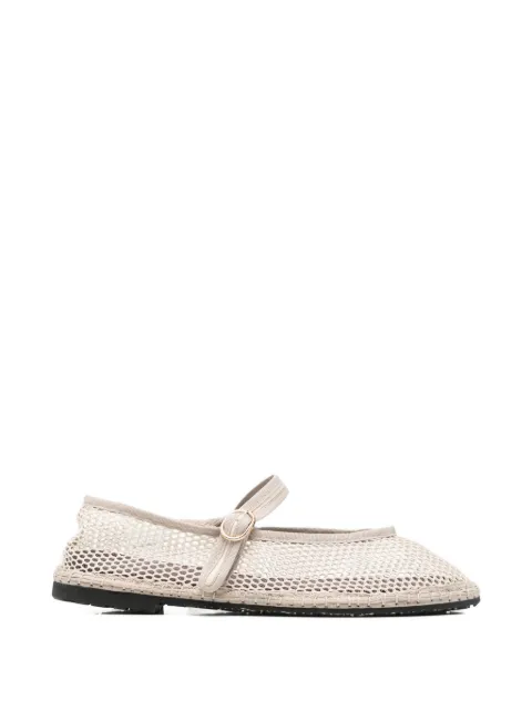 FLABELUS Isabella mesh ballet flats Neutrals ISABELLANUDE