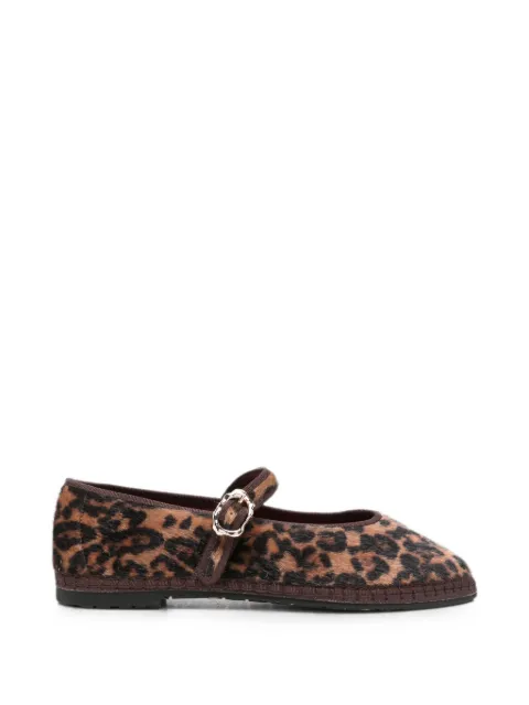 FLABELUS Pierre leopard-print ballet flats Brown PIERREFELINEBROWN