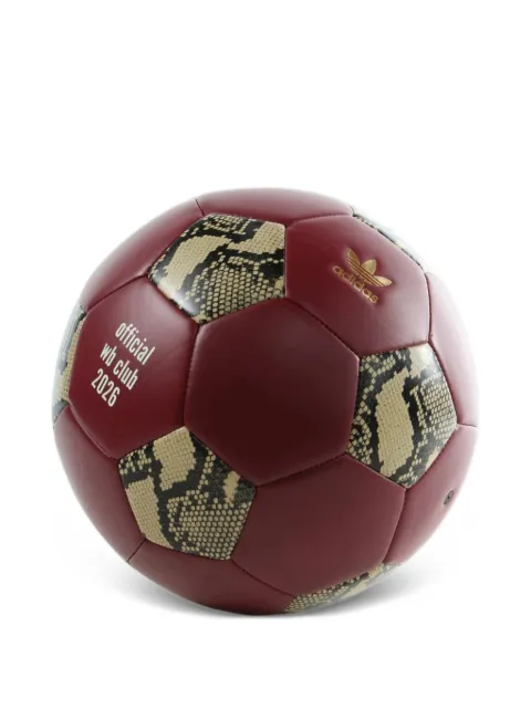 adidas x Wales Bonner snakeskin-print panelled football Red KF1073