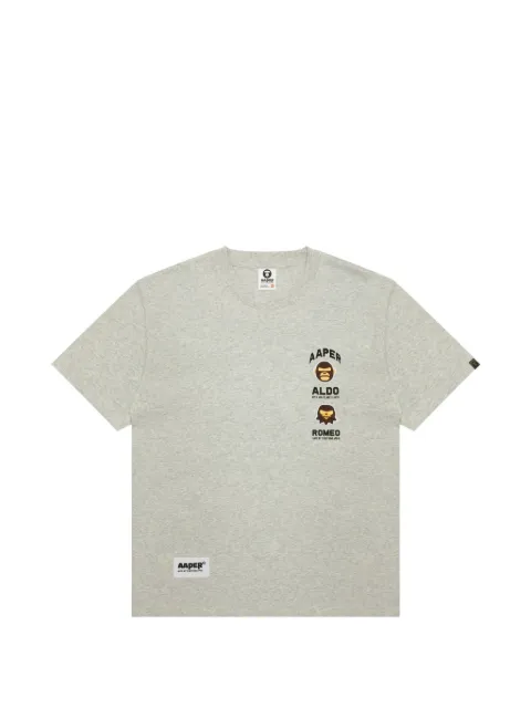 AAPE BY *A BATHING APE® graphic-print T-shirt Grey AAPTEM1831XAQ