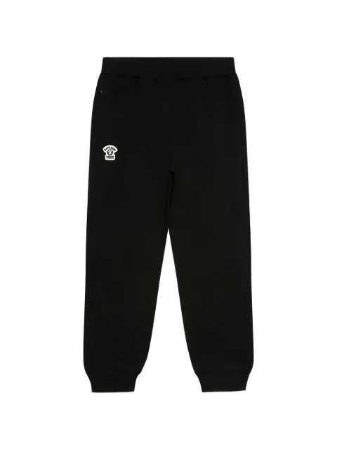 AAPE BY *A BATHING APE® AAPENOW logo-patch track pants Black AAPPTMC694XXQ