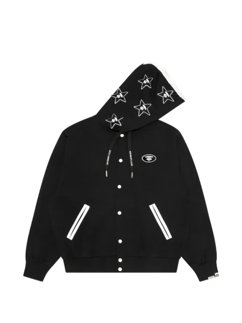 AAPE BY *A BATHING APE® logo-patch hoodie Black AAPSWMD361XXQ