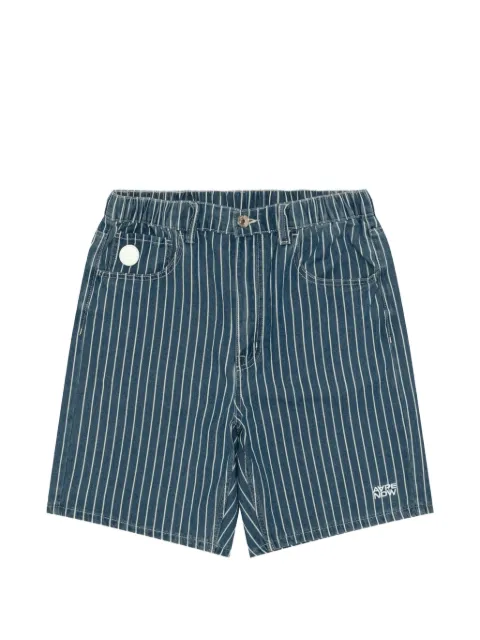 AAPE BY *A BATHING APE® AAPENOW striped denim shorts Blue AAPSPMC678XBQ