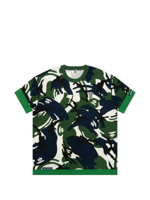 AAPE BY *A BATHING APE® logo-patch T-shirt Green AAPTEM1652XAO
