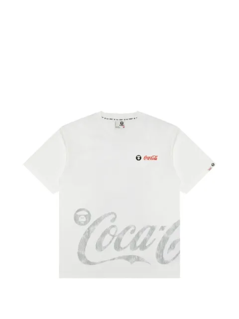 AAPE BY *A BATHING APE® x Coca-Cola cotton T-shirt White AAPTEM9790XXQ