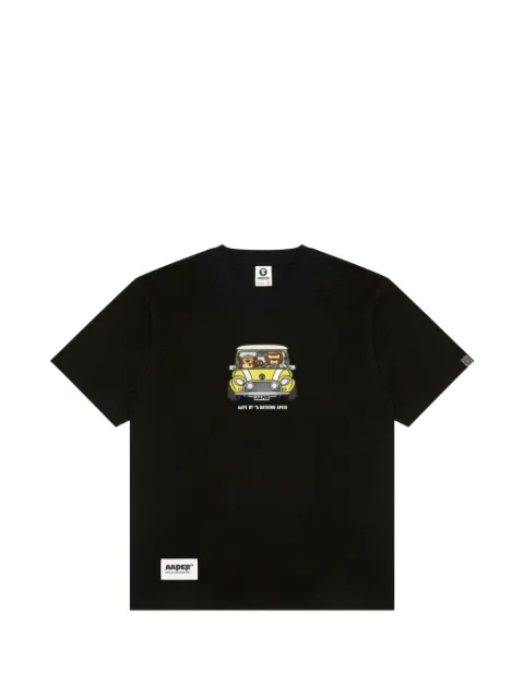 AAPE BY *A BATHING APE® AAPER graphic-print T-shirt Black AAPTEM1827XXQ