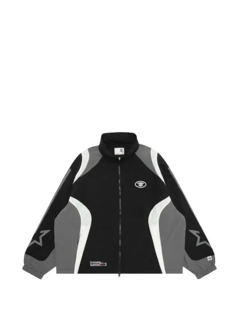 AAPE BY *A BATHING APE® Moonface zip-up jacket Black AAPLJM7774XXQ