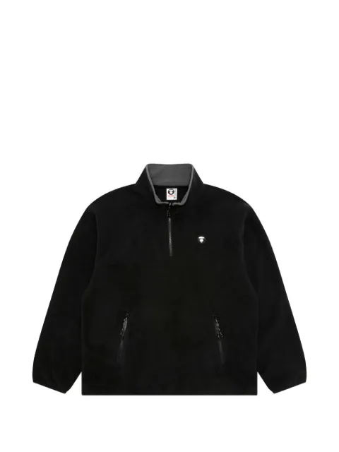 AAPE BY *A BATHING APE® Aapenow Moonface half-zip sweater Black AAPSWMC363XXP