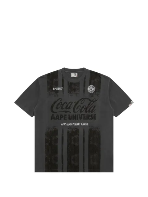 AAPE BY *A BATHING APE® x Coca-Cola® graphic-print T-shirt Grey AAPTEM9791XXQ