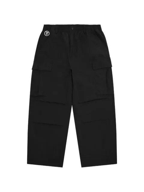 AAPE BY *A BATHING APE® AAPENOW moonface cargo pants Black AAPPTMC676XXQ