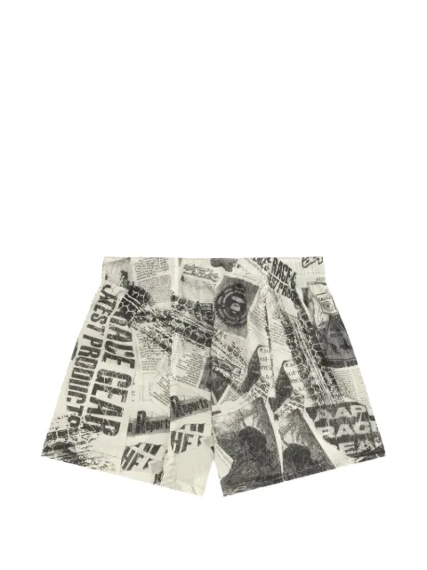 AAPE BY *A BATHING APE® newspaper-print boxers Neutrals AAPUWM5373XAQ
