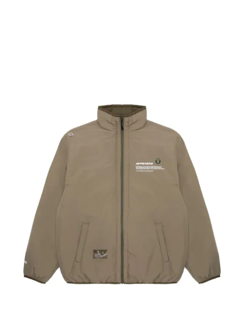 AAPE BY *A BATHING APE® logo-patch zip-up jacket Neutrals AAPJKM7599XXL